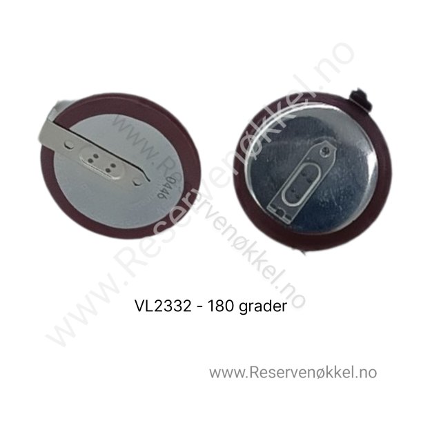 Panasonic oppladbart batteri VL2330 180grader