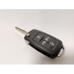 L0820VW566 - VW Nkkelskall 5knapper. (skyvedrer + bakluke p siden)