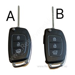 L0630HY348 - Hyundai Nkkelskall (3 knapper)