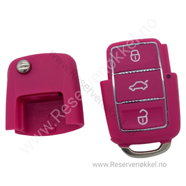 Vw Nkkelskall (3 knapper) - Rosa