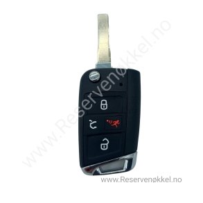 L1619VW466 - Vw Nkkelskall Blank nkkelhenger , Orignal pinplassering. (3+1knapper)