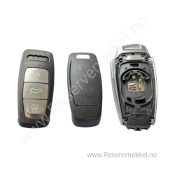 S7830AU366 - Audi Nkkelskall (3 knapper)