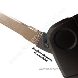  Vw Nkkelskall Blank nkkelhenger/ Uorignal pinplasering til nkkelblad (Br limes sammen)